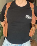 EL YAPIMI GERÇEK DERİ HOLSTER BAG - Görsel 14