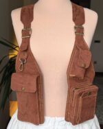 EL YAPIMI GERÇEK DERİ HOLSTER BAG - Görsel 4