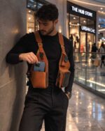 EL YAPIMI GERÇEK DERİ HOLSTER BAG - Görsel 15
