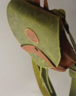 El Yapımı Hakiki Deri Mini Sırt Çantası | Vintage Deri Backpack - Görsel 17