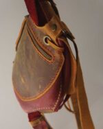El Yapımı Hakiki Deri Mini Sırt Çantası | Vintage Deri Backpack - Görsel 19