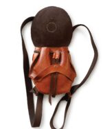 El Yapımı Hakiki Deri Mini Sırt Çantası | Vintage Deri Backpack - Görsel 7