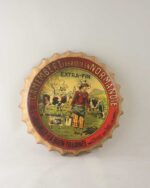 Vintage Camembert Normandie Şişe Kapağı Duvar Dekoru – 33 cm çap - Görsel 7