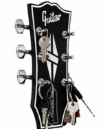 Gitar Kafa Formlu Anahtarlık Askısı / Duvar Tipi Anahtarlık Organizer - Görsel 8
