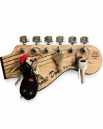 Gitar Kafa Formlu Anahtarlık Askısı / Duvar Tipi Anahtarlık Organizer - Görsel 6