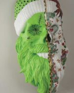 El Yapımı Noel Baba & Halloween Kafatası Duvar Dekoru – 50x25 cm - Görsel 11