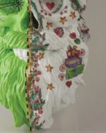 El Yapımı Noel Baba & Halloween Kafatası Duvar Dekoru – 50x25 cm - Görsel 5
